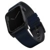 UNIQ pasek Straden Apple Watch Series    1/2/3/4/5/6/7/8/9/10/SE/SE2/Ultra/Ultra 2 42/44/45/49mm. Leather Hybrid Strap niebieski